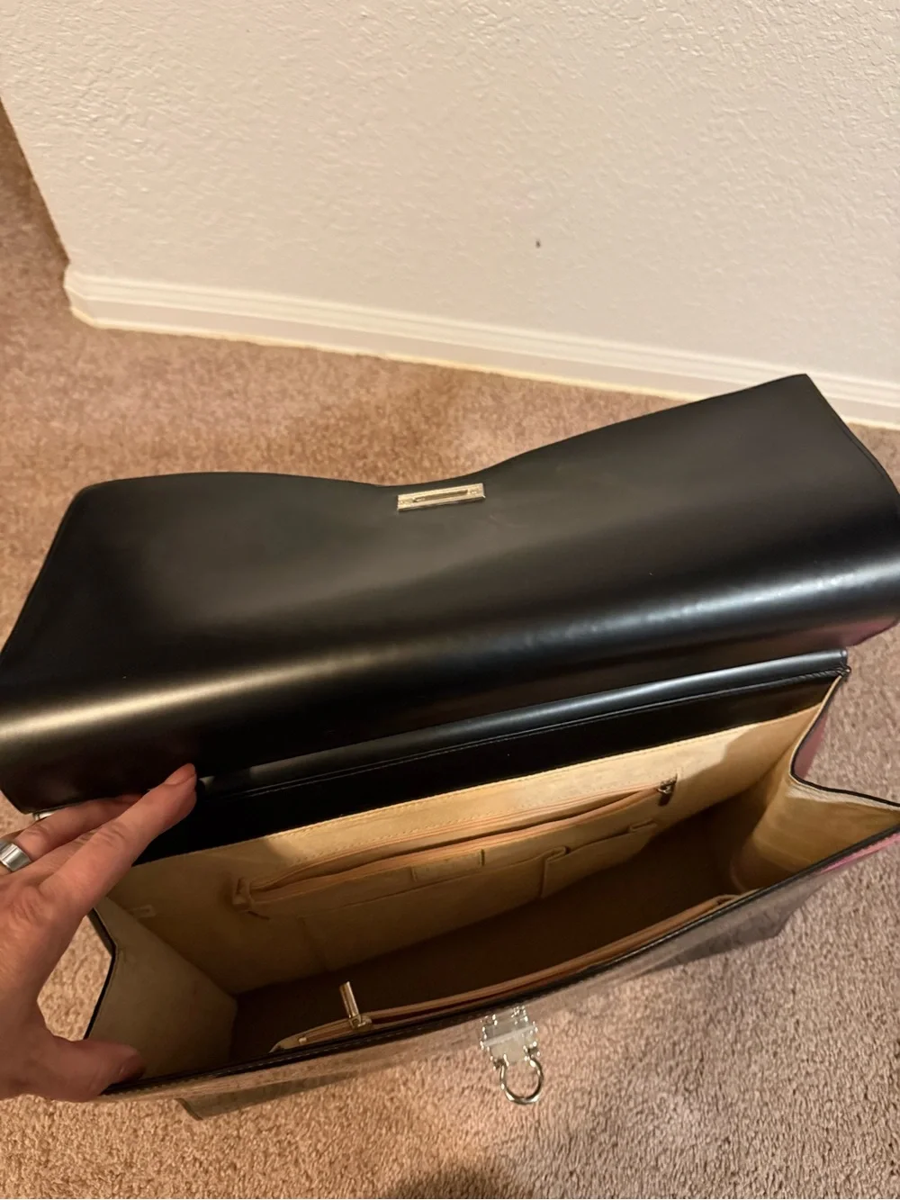 Beijo Glossy Chocolate Brown Women's Laptop Bag
